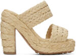 Bottega Veneta Beige Canalazzo Sandals