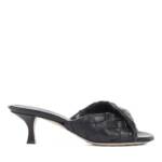 Bottega Veneta Sandalen & Sandaletten - Blink Black Lamb Leather Mules - Gr. 36,5 (EU) - in Schwarz - für Damen