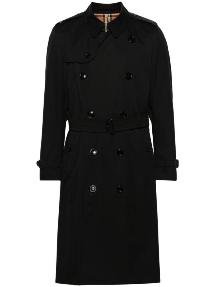 Burberry Heritage Kensington Trenchcoat mit Gürtel - Schwarz