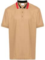 Burberry Poloshirt mit Kontrastkragen - Braun