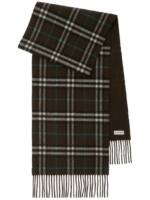 Burberry Tücher & Schals - Brown Check Pattern Scarf - Gr. unisize - in Schwarz - für Damen