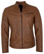 CAPITANO Lederjacke Rover Capitano - Herren Echtleder Lederjacke Lammnappa braun