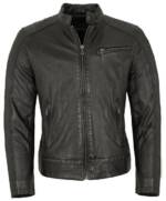 CAPITANO Lederjacke Rover Capitano - Herren Echtleder Lederjacke Lammnappa schwarz