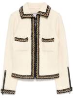 CHANEL Pre-Owned 1996 Chanel CC Mark Tweed-Jacke - Nude