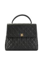 CHANEL Pre-Owned 2002 Handtasche mit Steppung - Schwarz