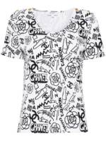 CHANEL Pre-Owned 2010-2020s T-Shirt mit Graffiti-Motiv - Weiß