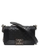 CHANEL Pre-Owned 2021 kleine Chanel Boy Schultertasche - Schwarz