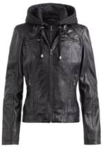 COCO Black Label since1986 Lederjacke Damen Lederjacke Zoe mit Kapuze