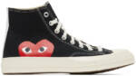 COMME des GARÇONS PLAY Black Converse Edition Half Heart Chuck 70 High Sneakers