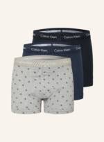 Calvin Klein 3er-Pack Boxershorts Cotton Stretch grau