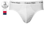 Calvin Klein Underwear Herren Slips blau Baumwolle unifarben