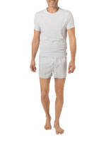 Calvin Klein Underwear Herren T-Shirt + Shorts blau Baumwolle Gemustert,unifarben