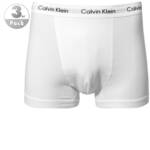 Calvin Klein Underwear Herren Trunks weiß Baumwolle unifarben