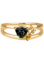 Carolin Stone Jewellery Fingerring Lucid Gold Ring mit Edelstein Topas