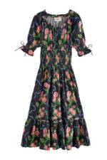 Cath Kidston Druckkleid Cath Kidston Kurzarmkleid aus 100 % Baumwolle (1-tlg)