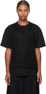 Comme des Garçons Homme Plus Black Mesh T-shirt