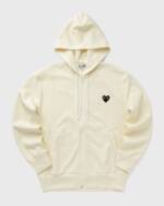 Comme des Garçons Play SWEATSHIRT BLACK EMBLEM KNIT men Zippers beige in Größe:S