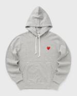 Comme des Garçons Play SWEATSHIRT RED EMBLEM KNIT men Hoodies grey in Größe:S