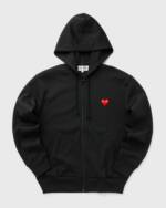 Comme des Garçons Play SWEATSHIRT RED EMBLEM KNIT men Zippers black in Größe:M