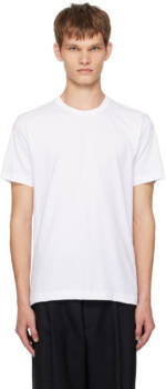 Comme des Garçons Shirt White Crewneck T-shirt