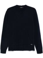 DSQUARED2 Pullover mit Beuteltasche - Blau