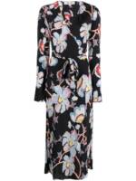 DVF Diane von Furstenberg Wickelkleid mit Print - Schwarz