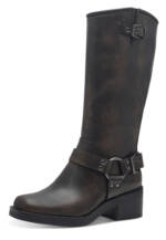 Damen Boots Stiefel Biker 1-25399-43 Braun 314 Cigar Kunstle... 36