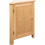 Eckschrank 59x45x80 cm Massivholz Eiche