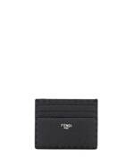 Fendi Portemonnaies - Card Case Cuoio Romano C - Gr. unisize - in Schwarz - für Damen