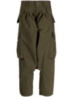 Fumito Ganryu Cargohose im Baggy-Style - Grün