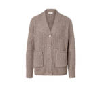 Gerippter Grobstrick-Cardigan, taupe