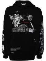 Givenchy Hoodie mit grafischem Print - Schwarz