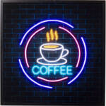 Glasbild Coffee led 80x80cm 56455 - Kare Design