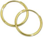 GoldDream Paar Creolen GoldDream Gold Ohrring Creolen 25mm (Creolen), Damen Creolen 333 Gelbgold - 8 Karat, Farbe: gold