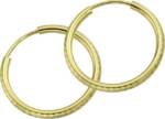 GoldDream Paar Creolen GoldDream Gold Ohrring Creolen 30mm (Creolen), Damen Creolen 333 Gelbgold - 8 Karat, Farbe: gold