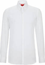 HUGO Herren Kedo Slim-Fit Hemd aus Canvas mit Button-Down-Kr... 39