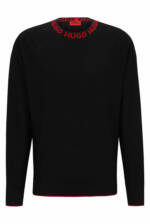 HUGO Herren Smarlo Oversize-Pullover aus Bio-Baumwolle mit L... XL