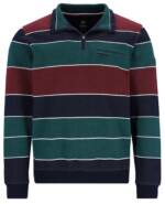 Hajo Sweatshirt Herren Sweatshirt mit Troyerkragen (1-tlg) Stay Fresh bügelfrei