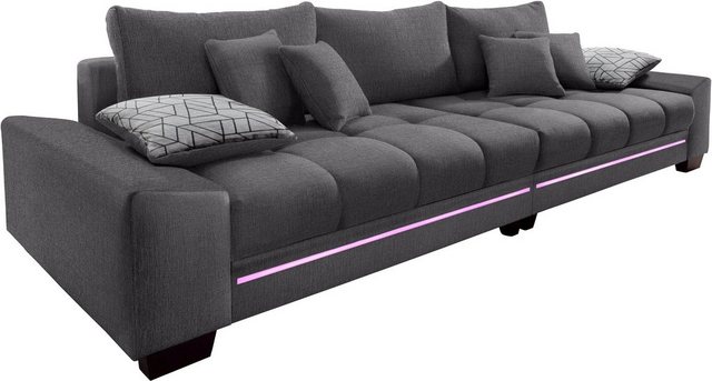 INOSIGN Big-Sofa Nikita II, mit RGB-LED Beleuchtung, Kaltschaumpolsterung bis 140 kg belastbar