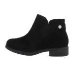 Ital-Design Damen Elegant Stiefelette (71312847) Blockabsatz Flache Stiefeletten in Schwarz