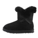 Ital-Design Damen Snowboots Freizeit Snowboots (81440838) Flach Flache Stiefeletten in Schwarz