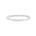 J Classics Silberring Schicker Perlenring aus 925er Sterlingsilber (1-tlg)