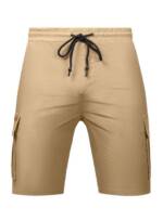 JMIERR Cargoshorts Kurze Hosen Herren Baumwolle Chinos Sommer Freizeithose mit Taschen (Shorts, Shorts) Elastikbund mit Tunnelzug