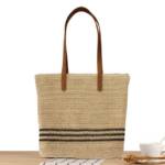 JUBOUEL Strandtasche Große Damen-Strohstrandtasche Stroh Strandtasche Damen Meer Tasche (mit Viel Platz und Hochwertigem Design Geflochten Stilvoll Praktisch, 1-tlg., mit Reißverschluss Lässige Umhängetasche Sommer Strand Handtasche), ideal für viele Gelegenheiten für Damen, Reisen, Urlaub, Einkaufen