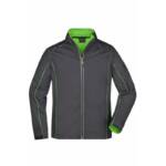 James∋cholson - Herren Zip-Off Softshell Jacke JN1122 Gr. 2XL iron-grey/green