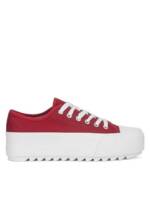 Jenny Fairy Jenny Fairy Sneakers aus Stoff Damen WFA2939-2 Rot Sneaker