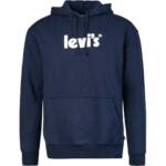 Levi's® Herren Hoodie blau Baumwolle unifarben