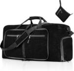 LuxusKollektion Reisetasche Leichte Faltbare Reisetasche 65L Schwarz Sporttasche Damen Herren Gym