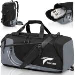 LuxusKollektion Reisetasche Sporttasche Herren 45L Rucksackfunktion Groß Reisetasche mit Schuhfach