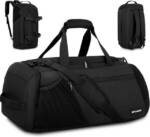 LuxusKollektion Sporttasche Sporttasche Herren 45L Schwarz Sportrucksack mit Laptopfach und